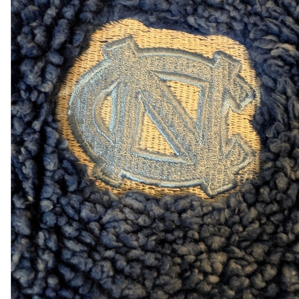 Pressbox UNC Tar Heels Sherpa Fleece Quarter Zip Pullover Blue Women Medium - Picture 4 of 6